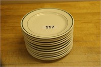 Set of twelve round dinner plates