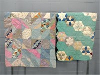 Lot Of 2 Patchwork Quilts