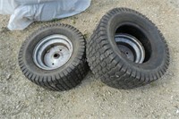 2 10" lawn mower wheels & tires