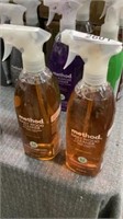Two bottles of wood cleaner