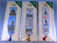 347/67 Lot of 3 Bookmarks by Cash's Woven Bookmark
