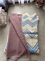 Crochet blanket and pullman blanket