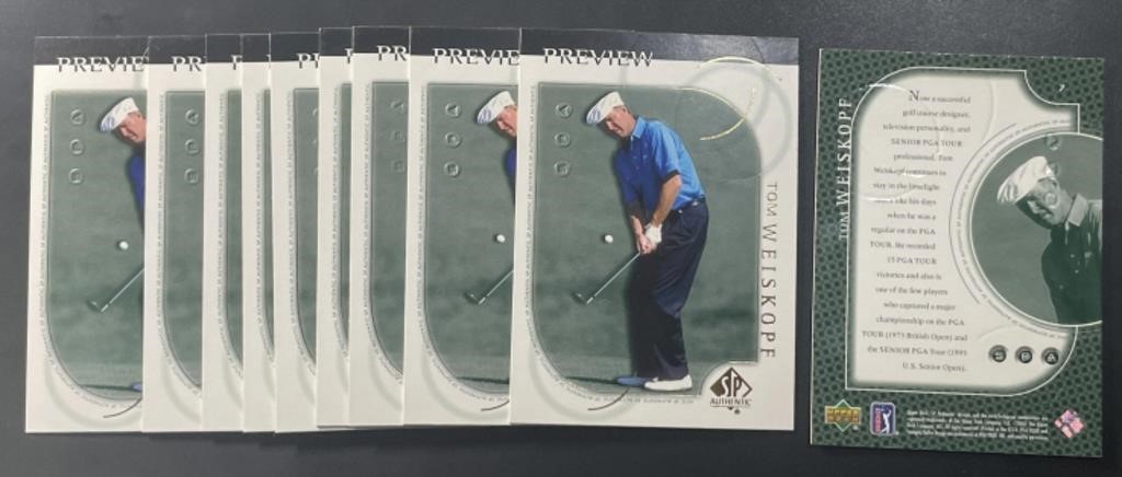 10 2001 SP Authentic #7 Tom Weiskopf Preview Cards