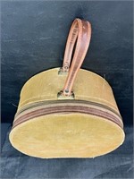 Munro Magazine Hat Box Simulated Leather