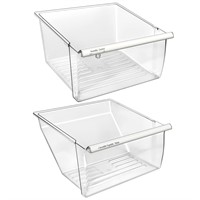 [2 Pack] Upgraded 2188656 Fridge Crisper Drawer (U