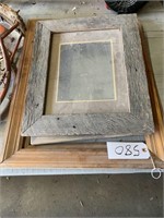 Picture frames made of barnwood - no glass
