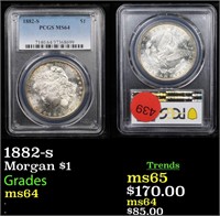 1882-s Morgan $1 Graded ms64