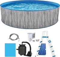 15-ft Round 48-in Deep Above Ground Swimming Pool
