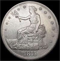 1875-S Silver Trade Dollar UNCIRCULATED