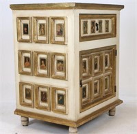 Dorothy Draper Style Cabinet w/ Decoupage Decor