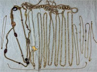 Huge Lot of Gold Tone Assorted Jewelry