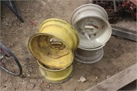 (4) Assorted Implement Rims, Approx 16"