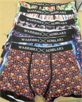 Warriors Scholars 6-Pk Printed Boxer Briefs Size