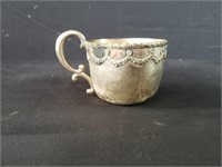Sterling silver baby cup from