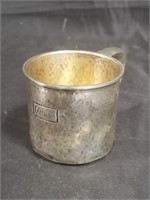 Sterling silver marked "International" engraved