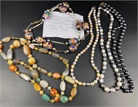 Venetian glass,Honora  pearls, stone more