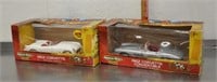 2 diecast Corvettes, 1:18, see notes