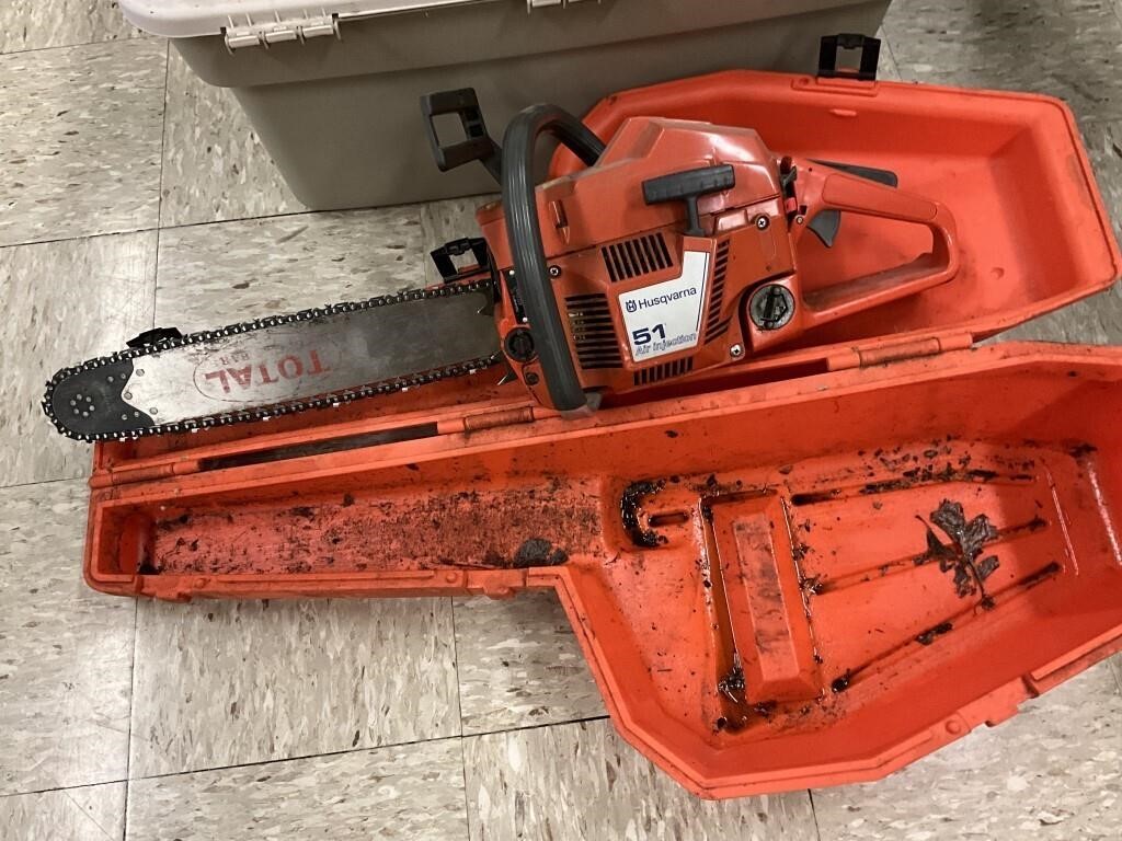 Husqvarna 51 Chainsaw with case
