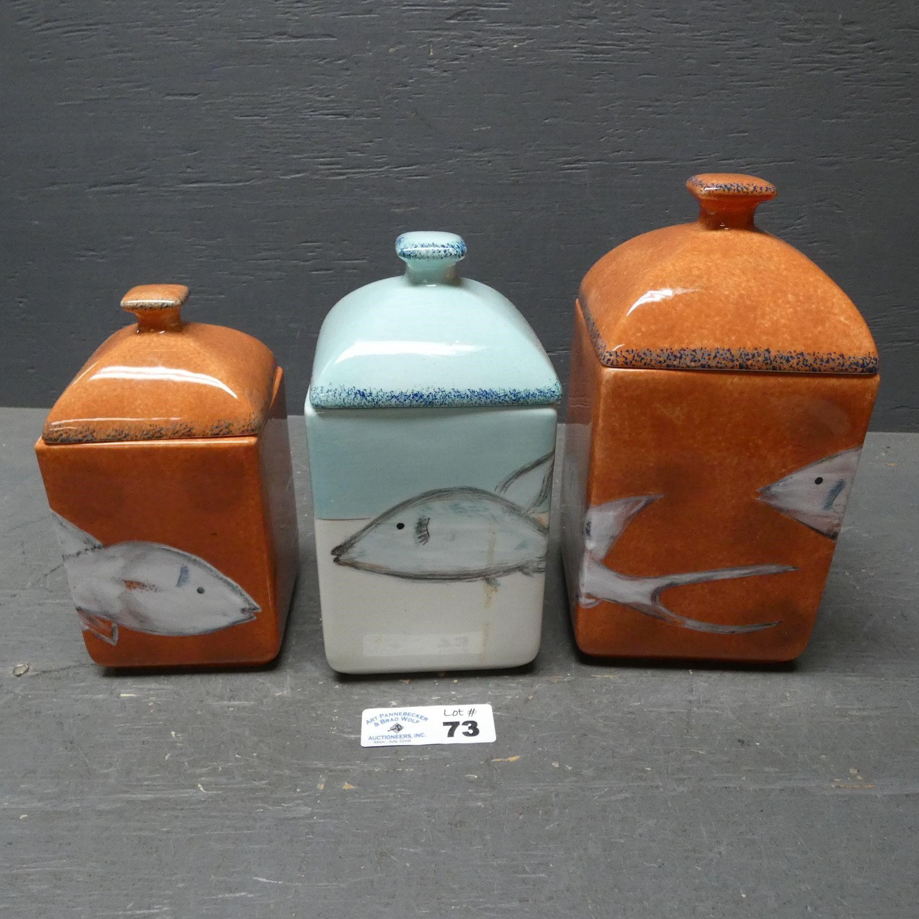 American Atelier Fish Canisters