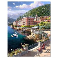 Sam Park, "Lakeside at Bellagio" Hand Embellished