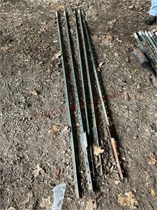 (5) 8’ steel posts