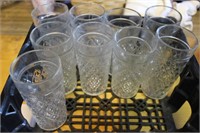 Collection of 9 Drinking Glasses