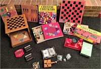 ASSORTED GAMES LOT BEANS CHINESE CHECKERS CARDS