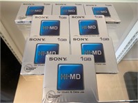 QTY 8 SEALED SONY Hi-MD 1GB Recordable Mini Disc