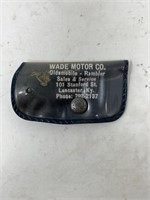 Wade Motor Co. Lancaster Ky. Key pouch with 2 keys