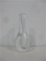 8" Kosta Signed Blown Glass Vase