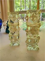 Vintage Crystal Candle Holders - Very Unique!