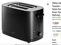 ZWILLING Enfinigy Cool Touch Toaster