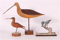 Lot w/ Silhouette Shorebird on Stand and Small