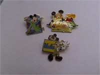 (3) Disney MICKEY MOUSE Collector's asst Pins