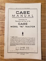 Case model RC operators manual