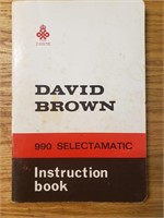 David Brown 990 selectamatic instruction book