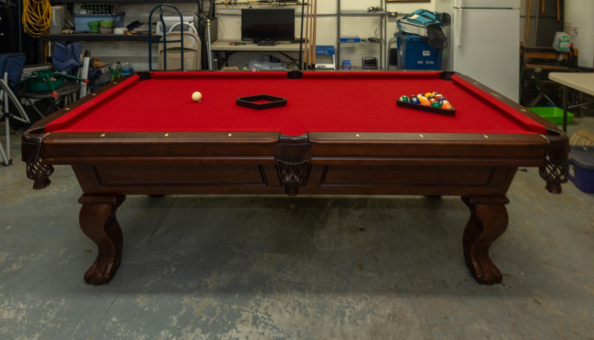 The C.L. Bailey Co. pool table and accessories