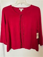 Women's 22W Red Dress Sweater NWT