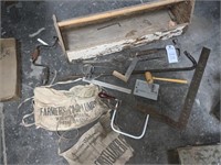 Large Wood Tool Box, Tools