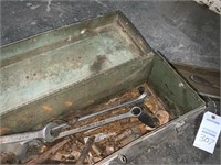Metal Tool Box With Tools