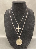 Jerusalem Cross and Replica Coin Necklaces