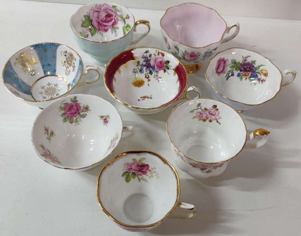 8 Teacups (No Saucers)