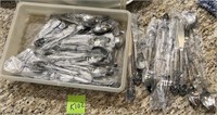 K - MIXED LOT OF STAINLESS FLATWARE (K102)