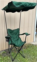 Folding Portable Chair w/ Awning (in Canvas Bag)