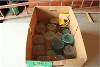 Box of Canning Jars & Lids
