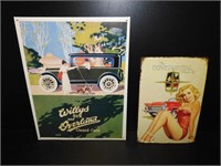 2 Automotive Realted Tin Signs