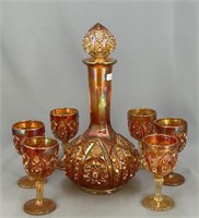 Octagon 7 pc. wine set - marigold