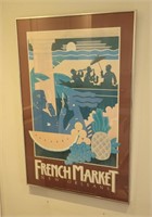 New Orleans French market poster - Aprx 31x20