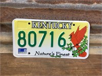 Kentucky Natures Finest Number Plate 80716