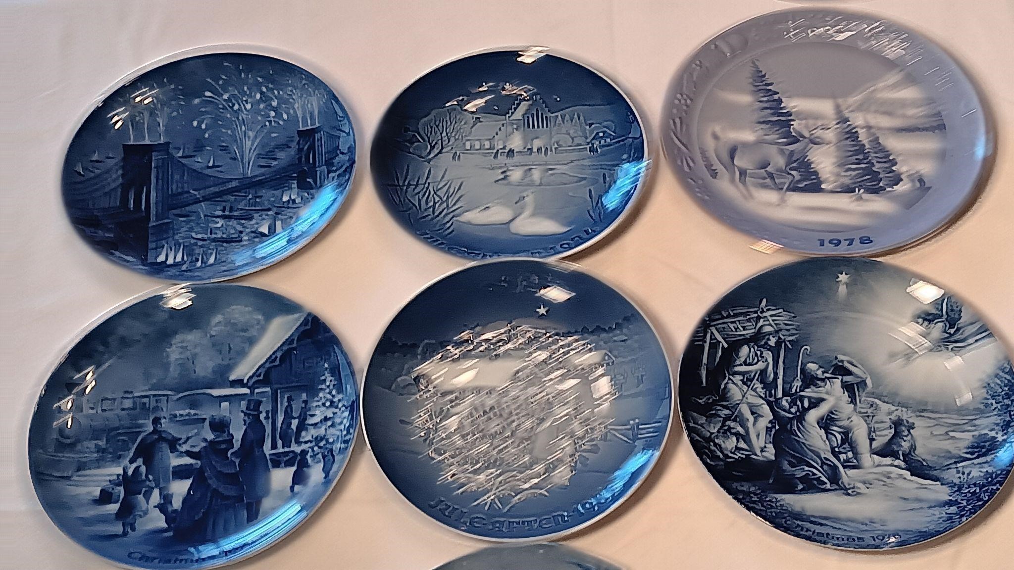 Set Of 7 Seasonal Commemorative Plates.